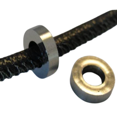 Stainless steel part for round leather: SSP-124 4mm (Steel)