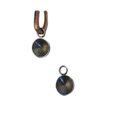 Stainless steel charms SSP-414-12mm-Steel
