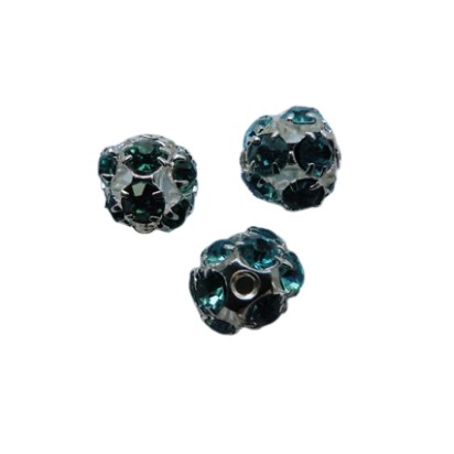 Shamballa bead - 8mm - Crystals