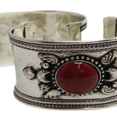 Stone Cuff Bracelet - Style14 - 4.5cms