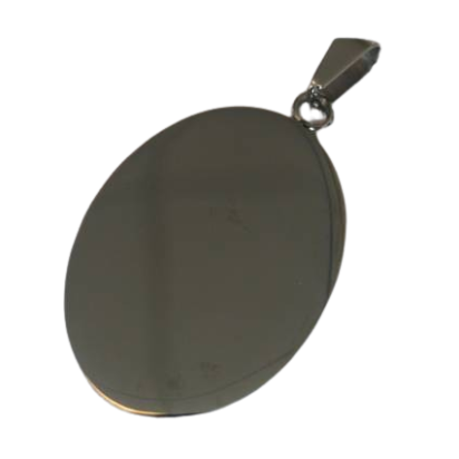 Stainless Steel Pendant: SSP-199 25*35mm (Steel) Circle