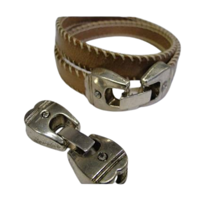 Zamak Snap Lock Clasps: MGL 174 12x3mm (Steel)