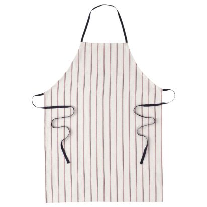 White with Black Stripes Apron