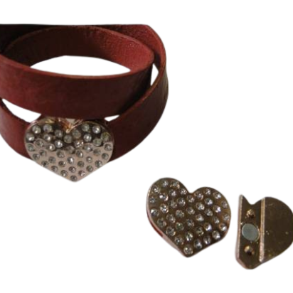 Zamak magnetic claps: MGL-252 15*2,5mm (Rose Gold)