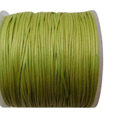 Wax Cotton Cords - 0,5mm - Apple Green