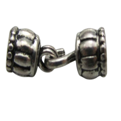Zamak Hook Clasp: ZAML-36 6mm (Steel)