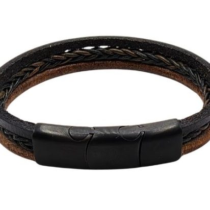 Combination Leather Bracelet - Style 217