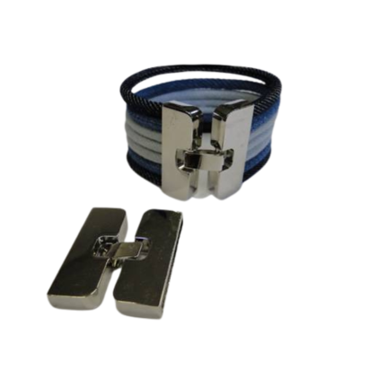 Zamak Snap Lock Clasp: MGL214 35x4mm (Steel)