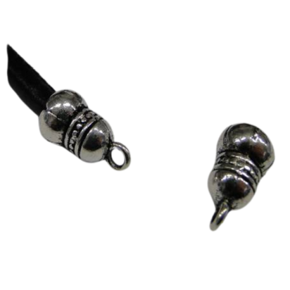 Zamak part for leather: CA 3780 7mm (silver)