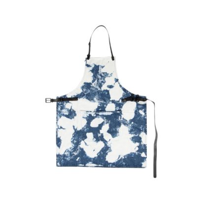 Blue and White Tie Dyed Apron