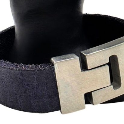 Plain Flat Leather Bracelet - Style 282