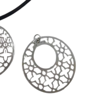 Stainless Steel Pendant: SSP-562 40mm (Steel)