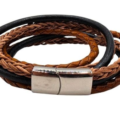 Combination Leather Bracelet - Style 234