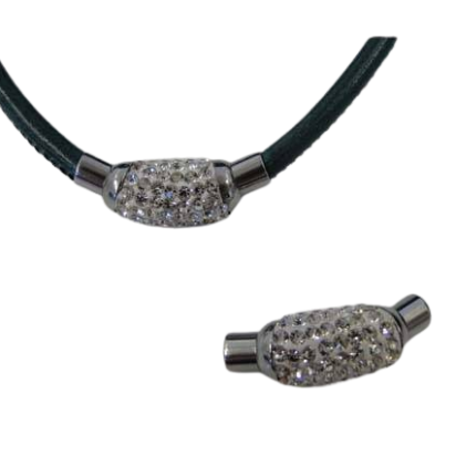 Stainless Steel Magnetic Clasp: SSP-584 4mm (Steel)