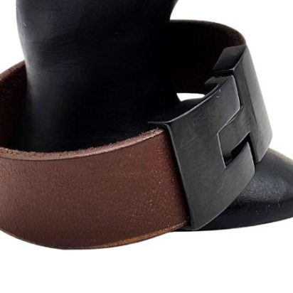 Plain Flat Leather Bracelet - Style 295