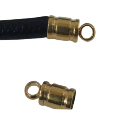 Stainless steel part for leather: SSP 392 4mm (rose gold)