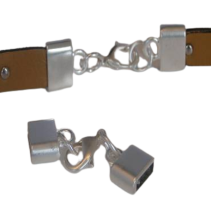 Zamak Lobster Claw Clasp: ZAML 03 10x3mm (Steel)