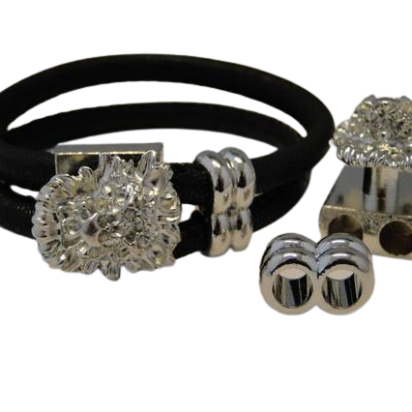 Zamak Open Hook Clasp: MGL-95 6mm (Steel)