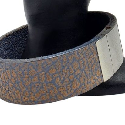 Plain Flat Leather Bracelet - Style 319