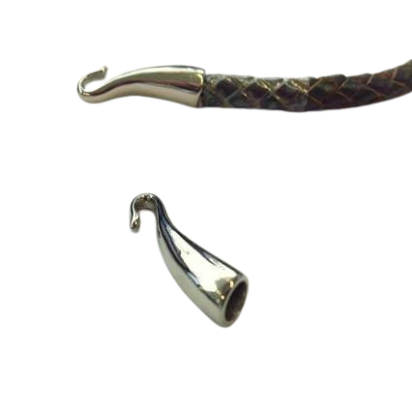 Stainless steel hook clasp: SSP-708 5mm (Steel)