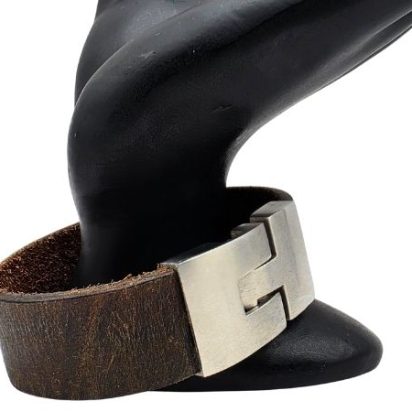 Plain Flat Leather Bracelet - Style 310