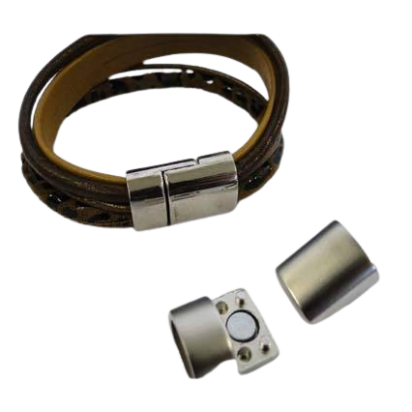 Zamak magnetic clasp: MGL-269 10*7mm (Matt Steel)
