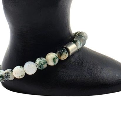 Tree Grain Gemstone Bracelet: Style-533 (8mm)