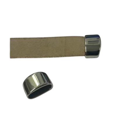 Stainless steel end caps: SSP-675 12x4mm (Steel)