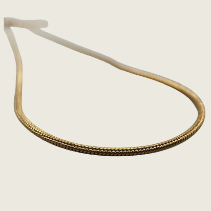 Soft Snake Chain Necklace - Gold - 1mm - Item 50