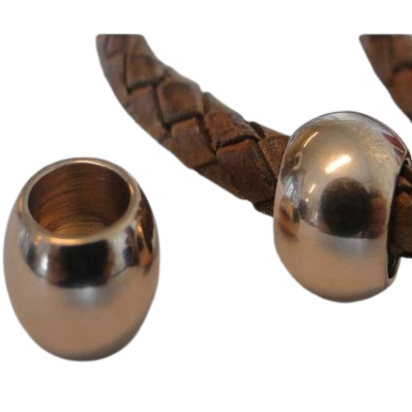 Stainless steel part for leather: SSP-61 7mm (ROSE GOLD)