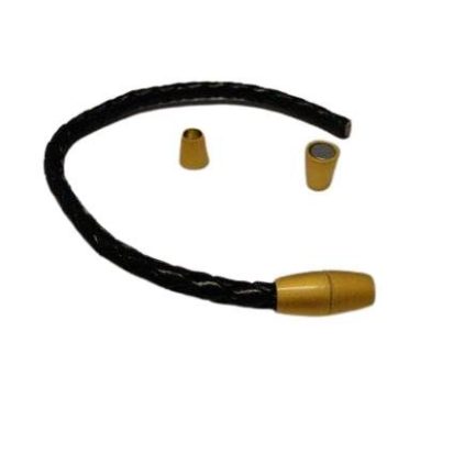 Zamak magnetic clasp: MGL 8 6MM (Powdered Gold)