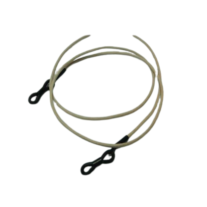 Round Leather Glass Hangers - 3mm -NATURAL