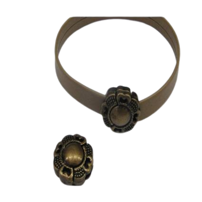 Zamak magnetic clasp: MGL-237 10*2,5mm (Antique Gold)