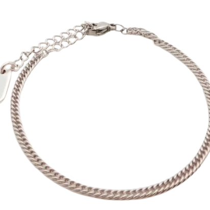Double Curb Chain – Silver
