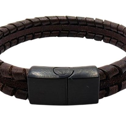 Bruges Braided Leather Bracelet - Style 253