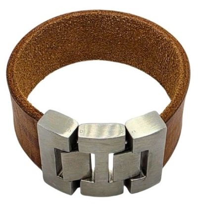 Plain Flat Leather Bracelet - Style 312