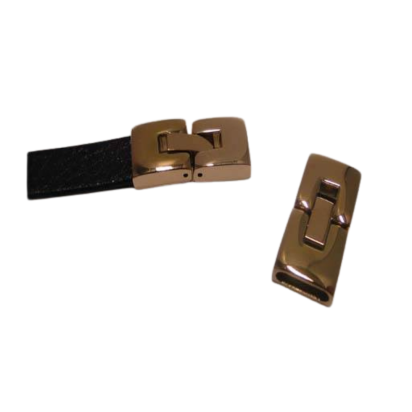 Stainless Steel Snap Lock Clasp: MGST14 10x2,5mm (Rose Gold)