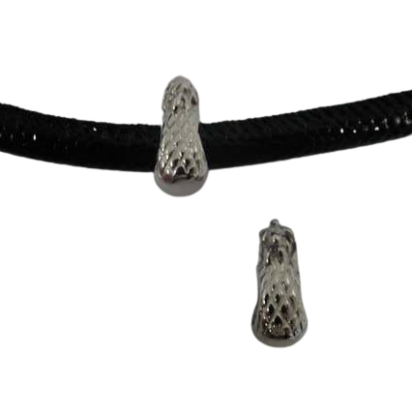 Stainless steel part for round leather: SSP-593 5MM (Steel)