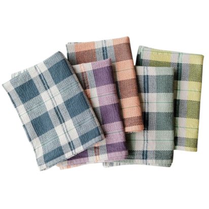 Multicoloured Checkered Towels