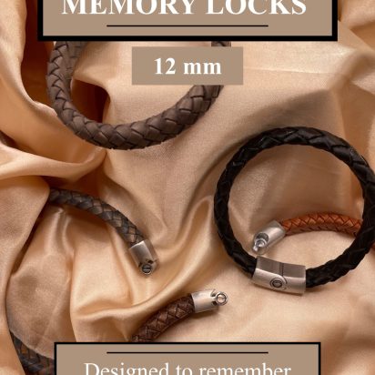 Stainless steel magnetic clasp for memory: MGST32 (memory clasp) 12*6mm (Steel Matt)