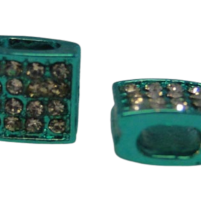 Shamballa Slider: 4344 5*3mm (Green)