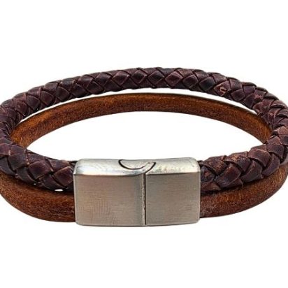 Combination Leather Bracelet - Style 191