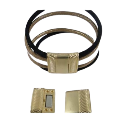 Zamak magnetic claps: MGL-296 16*3mm (gold matt)