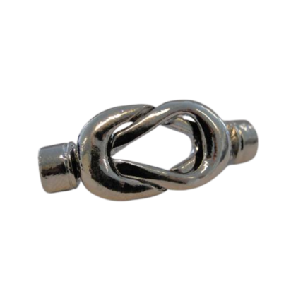 Zamak Magnetic Clasp: ZAML-09 4mm (Steel)