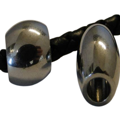Stainless steel part for round leather: SSP-188 5mm (Steel)