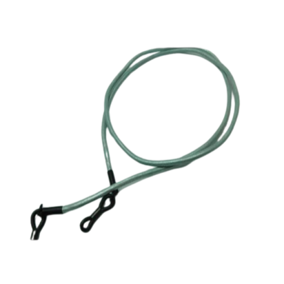 Round Leather Glass Hangers - 3mm -METALLIC BLUE