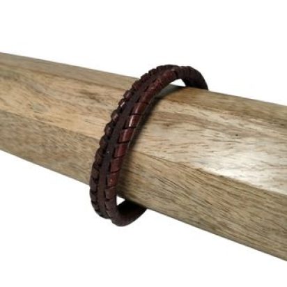 Bruges Braided Style-11X6mm-Cognac