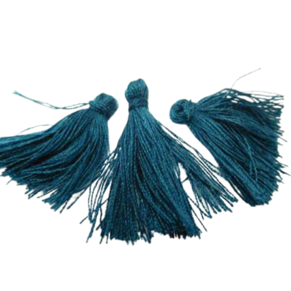 Cotton Tassels 3 cms - Dark Green
