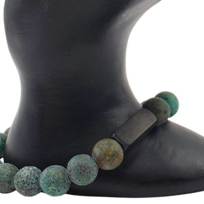 Serpentine Gemstone Bracelet: Style-529 (8mm)