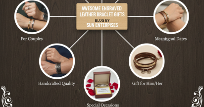 Awesome engraved leather bracelet gifts